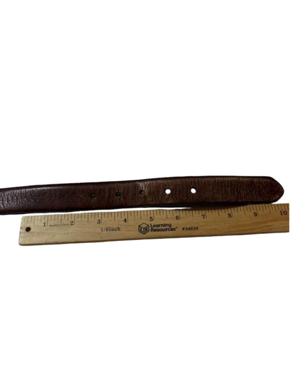 Polo Ralph Lauren Brown Genuine Leather Dress Belt Size 42